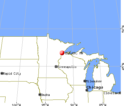 Duluth, Minnesota map
