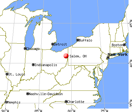 Salem, Ohio map
