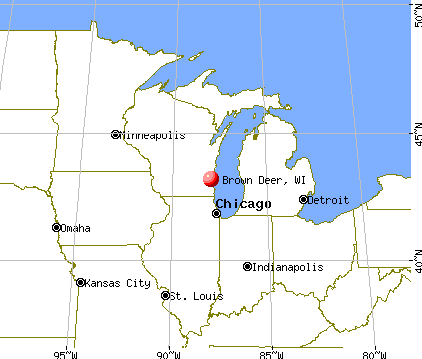 Brown Deer, Wisconsin map