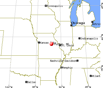 Fulton, Missouri map