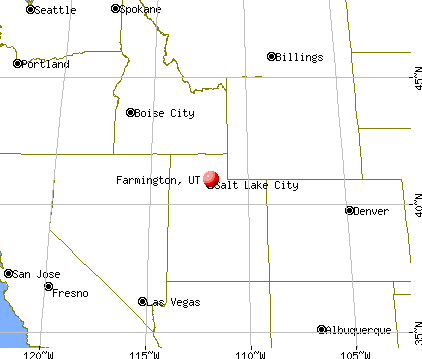 Farmington, Utah map