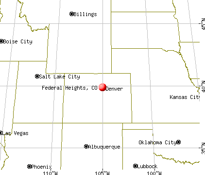 Federal Heights, Colorado map