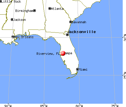 Riverview, Florida map