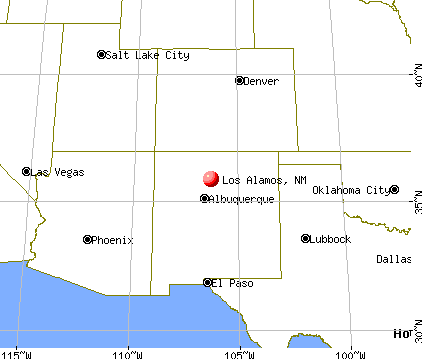 Los Alamos, New Mexico map