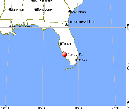 Iona, Florida map