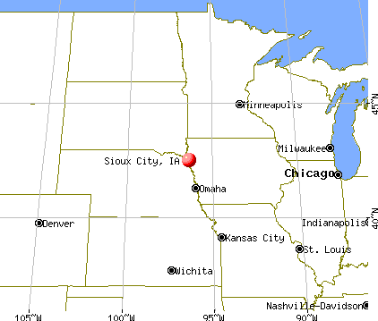 Sioux City, Iowa map