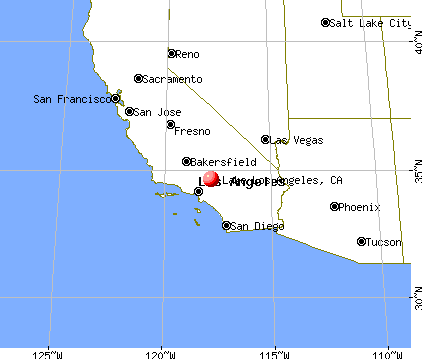 Lake Los Angeles, California map