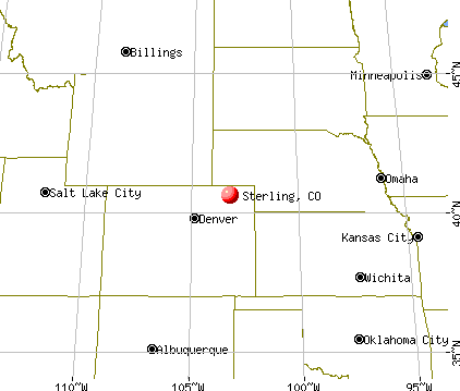 Sterling, Colorado map