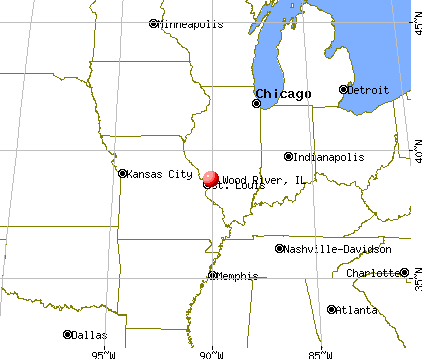 Wood River, Illinois map