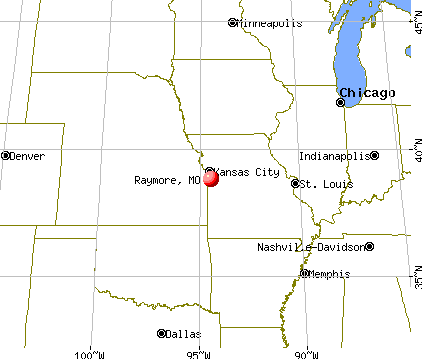 Raymore, Missouri map