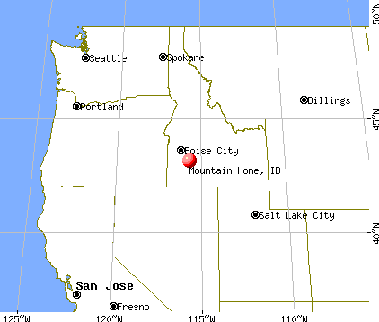Mountain Home, Idaho map