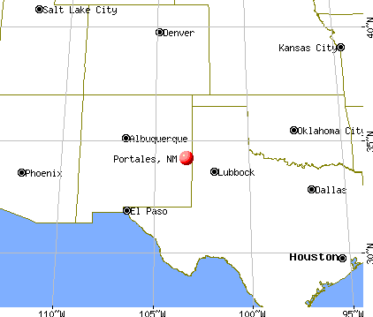 Portales, New Mexico map