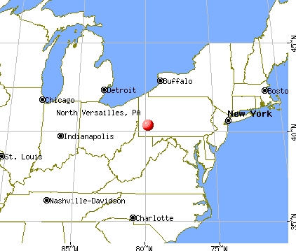 North Versailles, Pennsylvania map