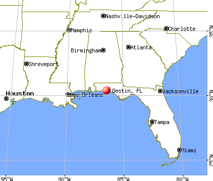 Destin, Florida map
