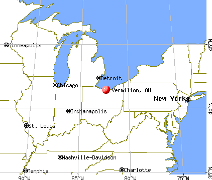 Vermilion, Ohio map