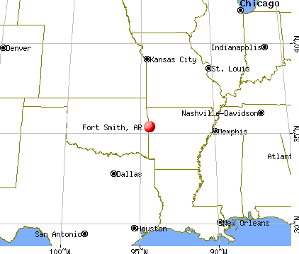 Fort Smith, Arkansas map