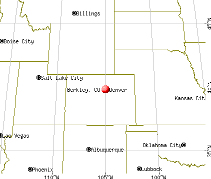 Berkley, Colorado map