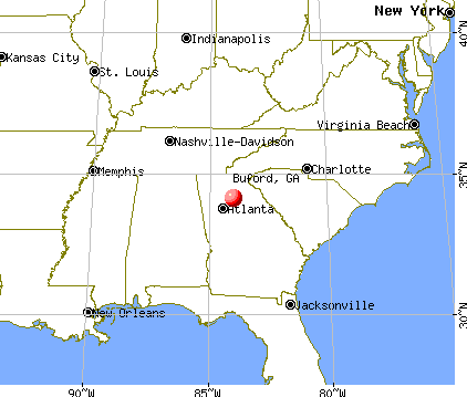 Buford, Georgia map