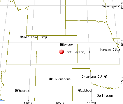 Fort Carson, Colorado map