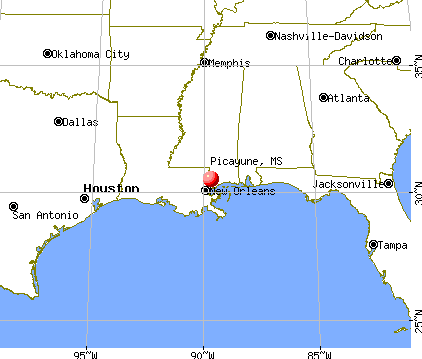 Picayune, Mississippi map