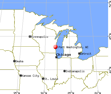 Port Washington, Wisconsin map