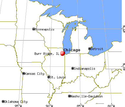 Burr Ridge, Illinois map