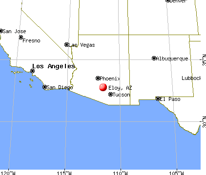 Eloy, Arizona map