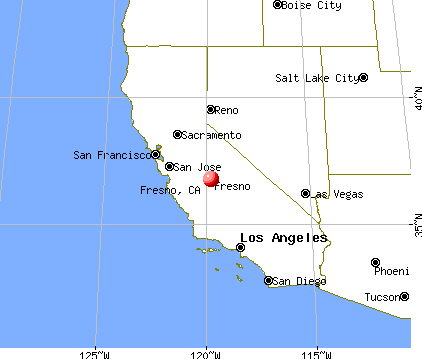 Fresno, California map