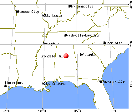 Irondale, Alabama map