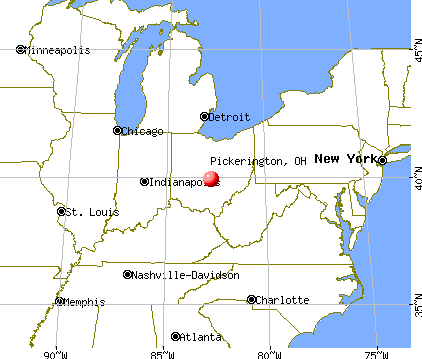 Pickerington, Ohio map