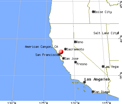 American Canyon, California map