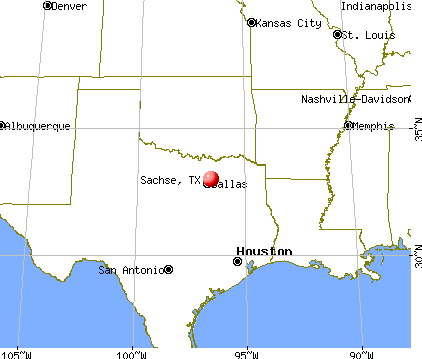 Sachse, Texas map