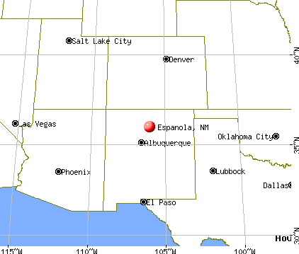 Espanola, New Mexico map