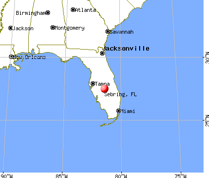 Sebring, Florida map