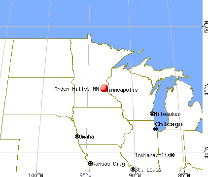 Arden Hills, Minnesota map