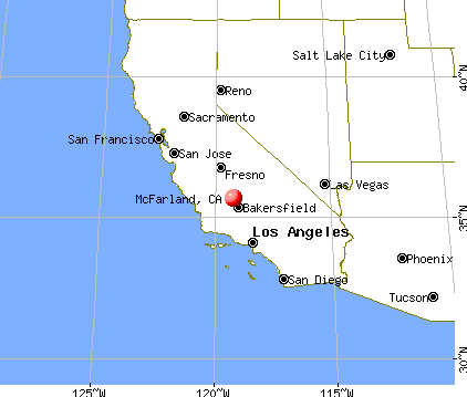 McFarland, California map