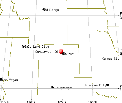 Gunbarrel, Colorado map