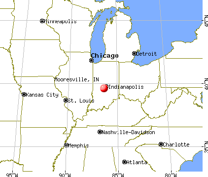Mooresville, Indiana map