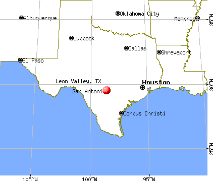Leon Valley, Texas map
