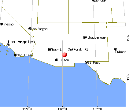 Safford, Arizona map