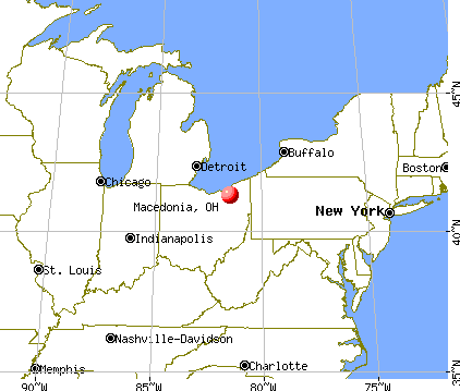 Macedonia, Ohio map