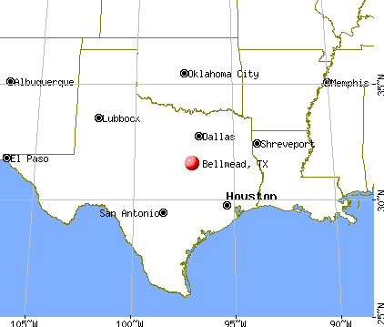 Bellmead, Texas map