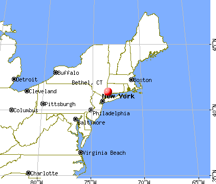 Bethel, Connecticut map