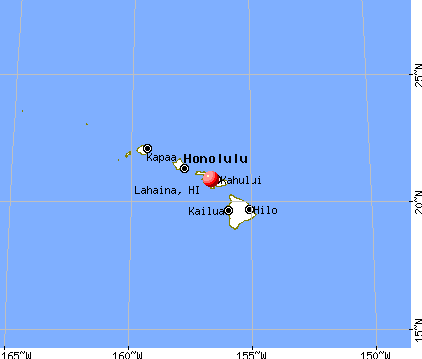 Lahaina, Hawaii map