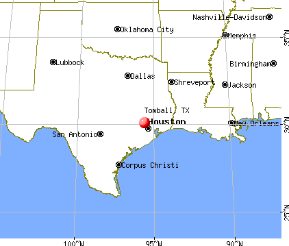 Tomball, Texas map