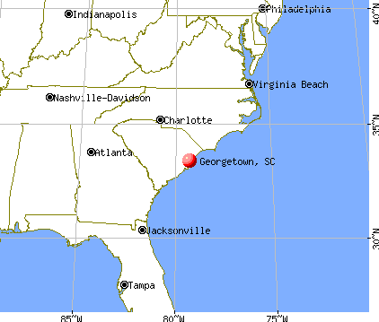 Georgetown, South Carolina map