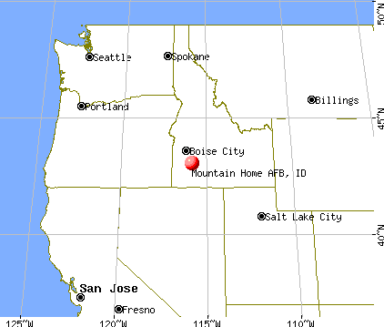 Mountain Home AFB, Idaho map