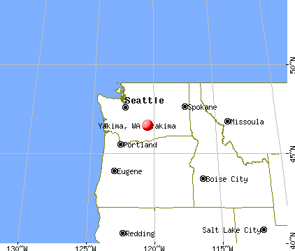 Yakima, Washington map