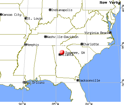 Suwanee, Georgia map