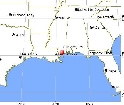 Gulfport, Mississippi map
